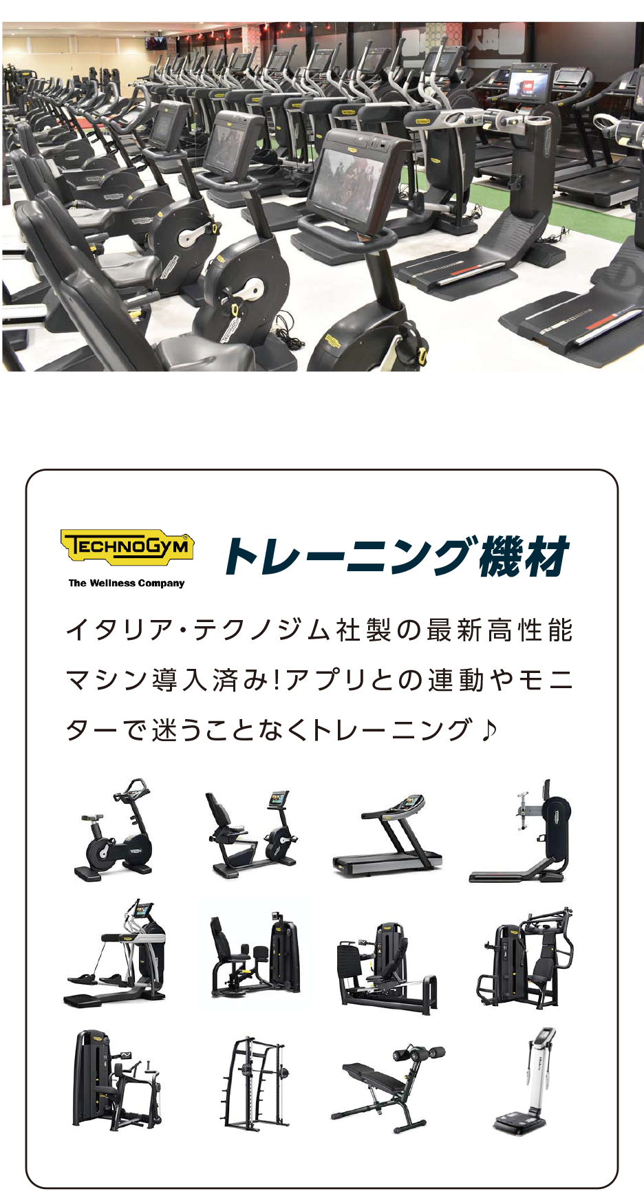 ピースポトレーニング設備